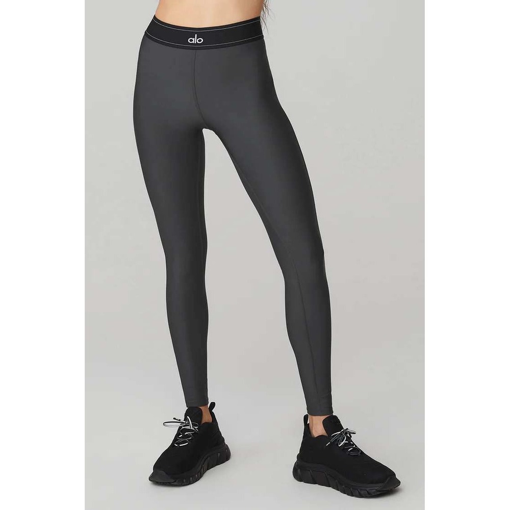 EUC Alo Yoga Airlift High-Waist Suit‎ Up Legging Anthracite Athletic Women's L